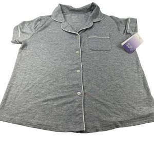 Stars Above Women's Size Small Sleep Top Short Sleeve Gray New With Tags